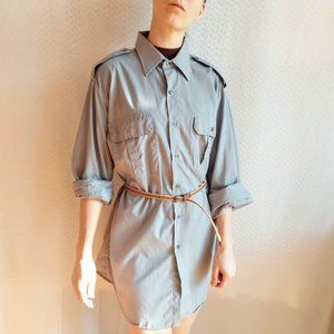 Gray industrial long sleeve shirt